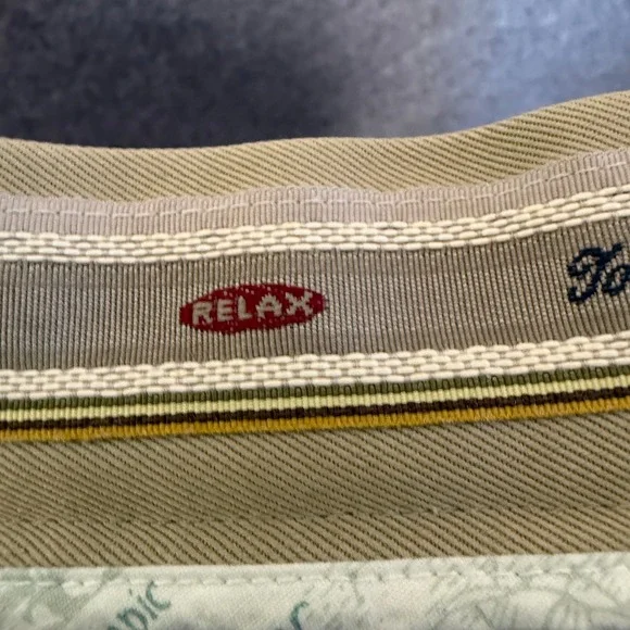 Tommy Bahama Chino Pants Mens 38x30 100% Silk Khaki Relaxed Pleated Old Money - Picture 11 of 13